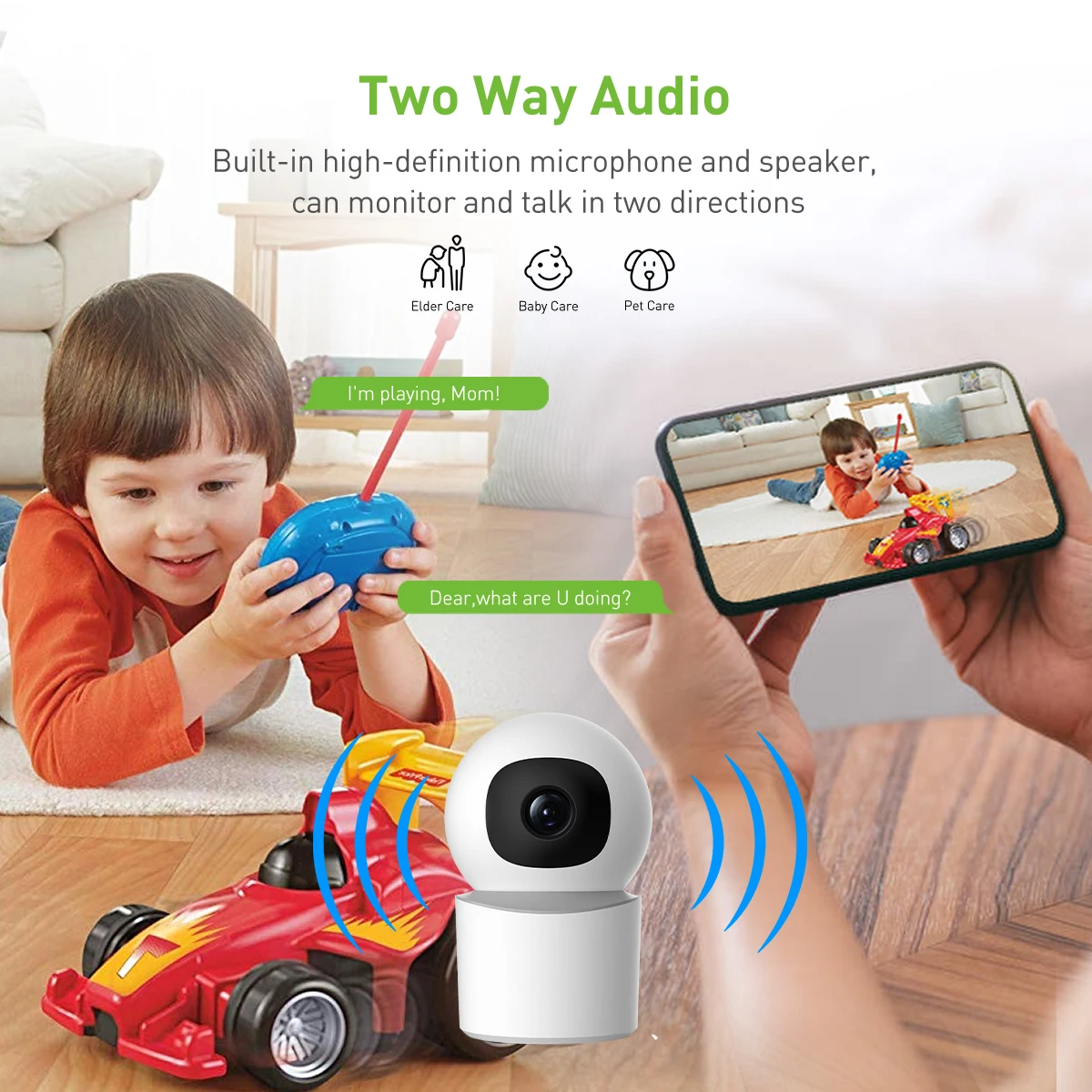 4mp indoor ptz wifi security camera hd cctv with night vision alarm storage motion detection tf card cloud-63