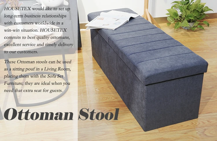 HStex Custom Home Furniture Adjustable Bedroom Storage Ottoman Bench Footrest Printing Footrest Banquinho