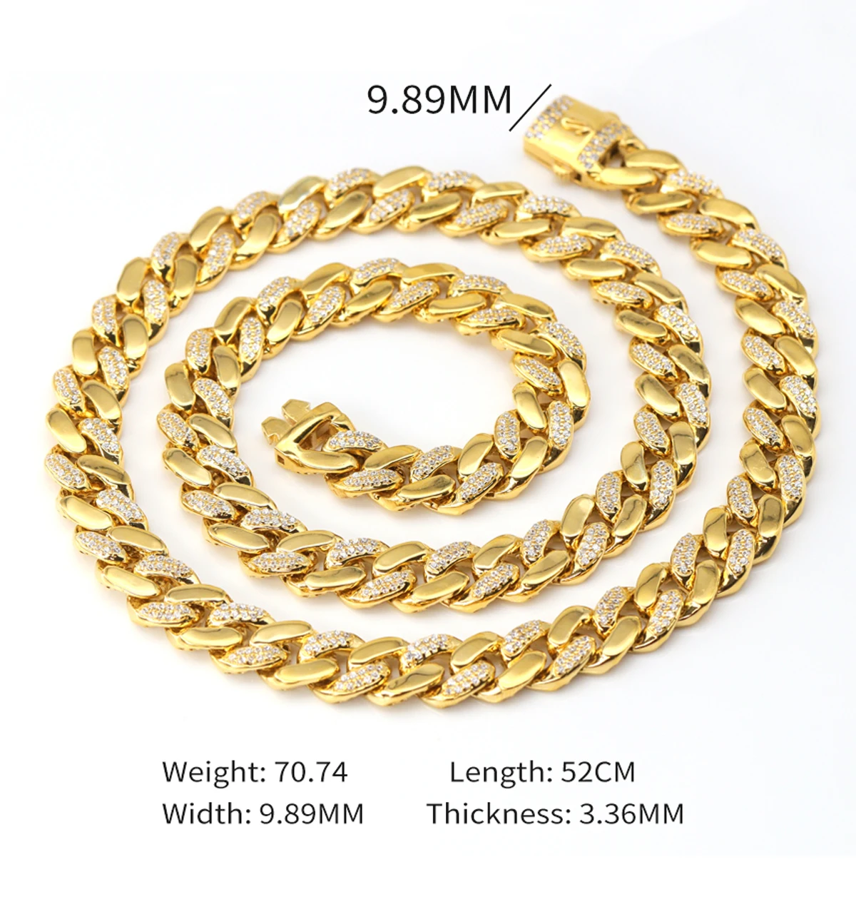 Gold Simple Design Jewellery Big Chain 