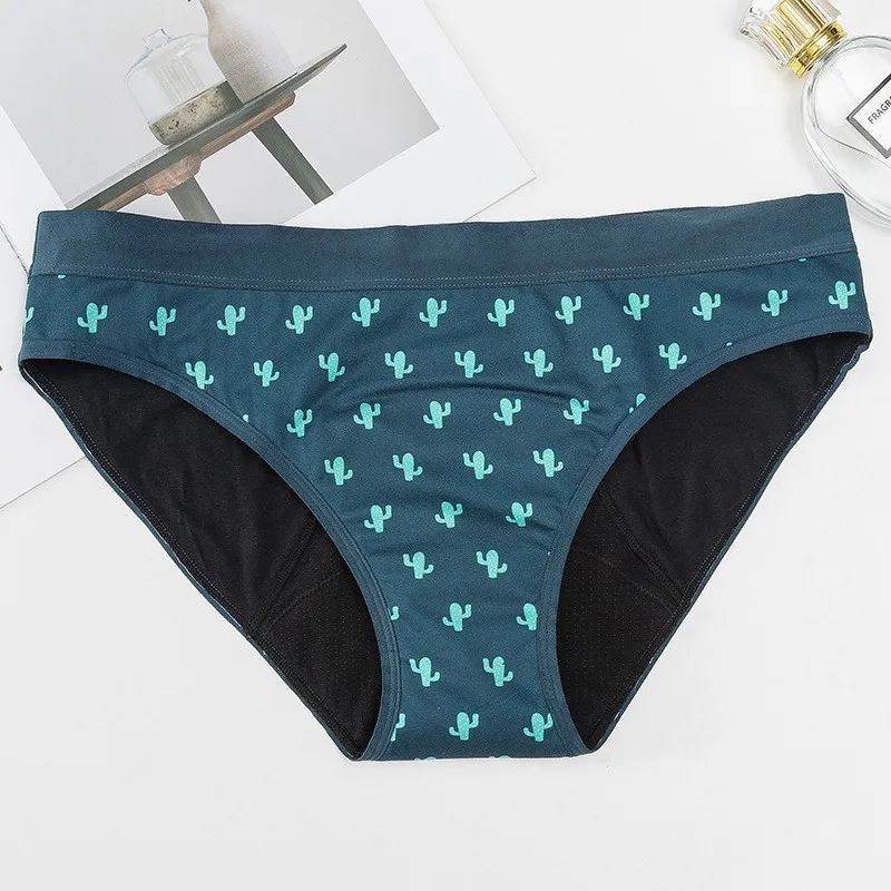 Teen Floral Print Period Brief colour and size reference
