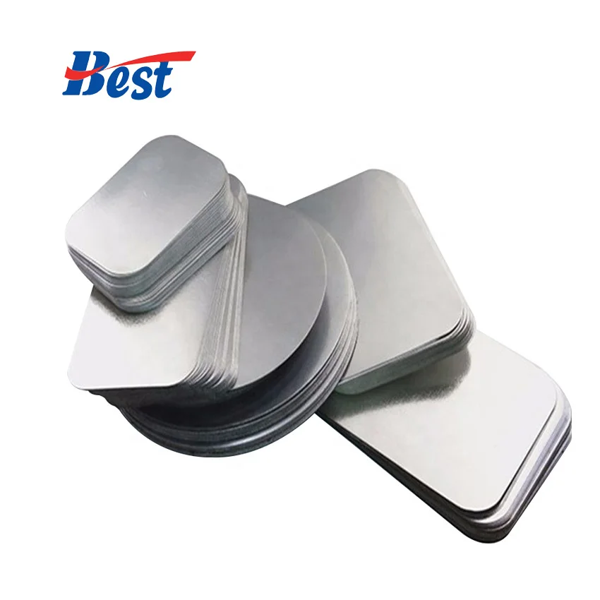 Food Use Customized Sizes Heavy Duty Aluminum Foil Printed Paper Lid Cover