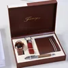 (orologio+portafoglio+portachiavi+penna+scatola regalo in legno)