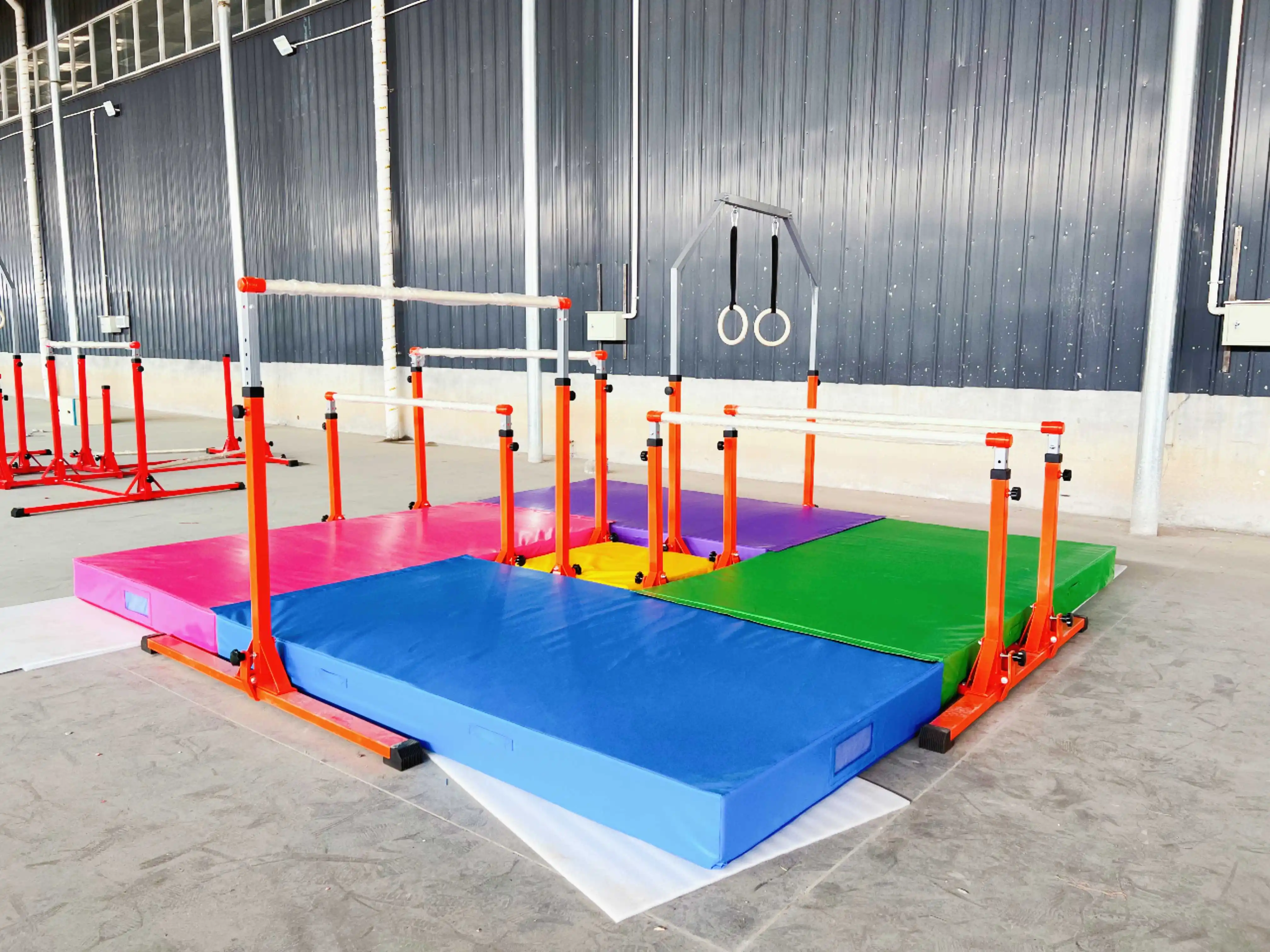 Factory Full Set Gymnastic Mat Kids Parkour Equipments Gymnastic Mats