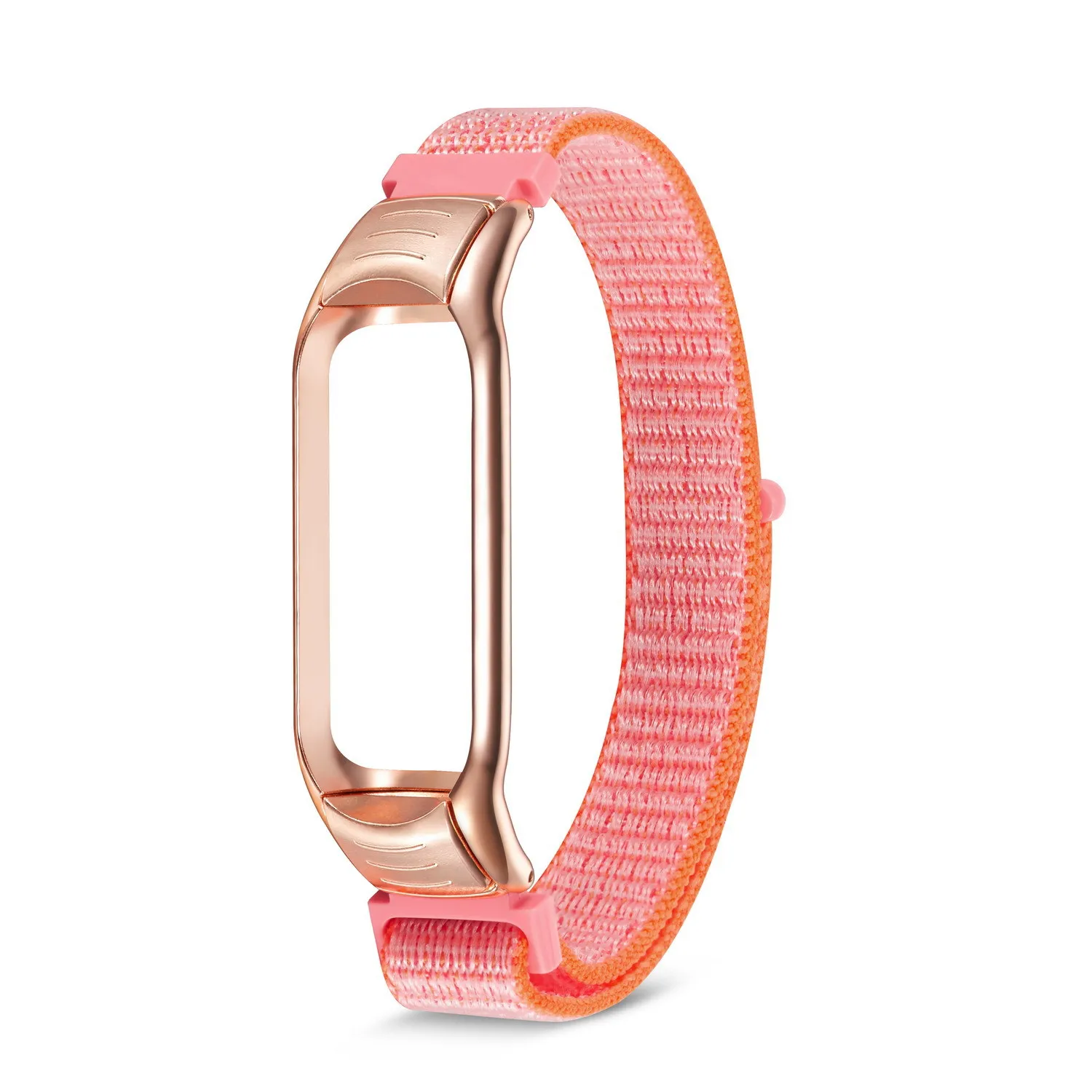 Chinber Rose Gold Frame Orange Smart Watch Sport Loop Band For Mi Band 3 4  - Buy Watch Bands,Watch Band Strap Loop,Nylon Watch Strap Band Product on  Alibaba.com