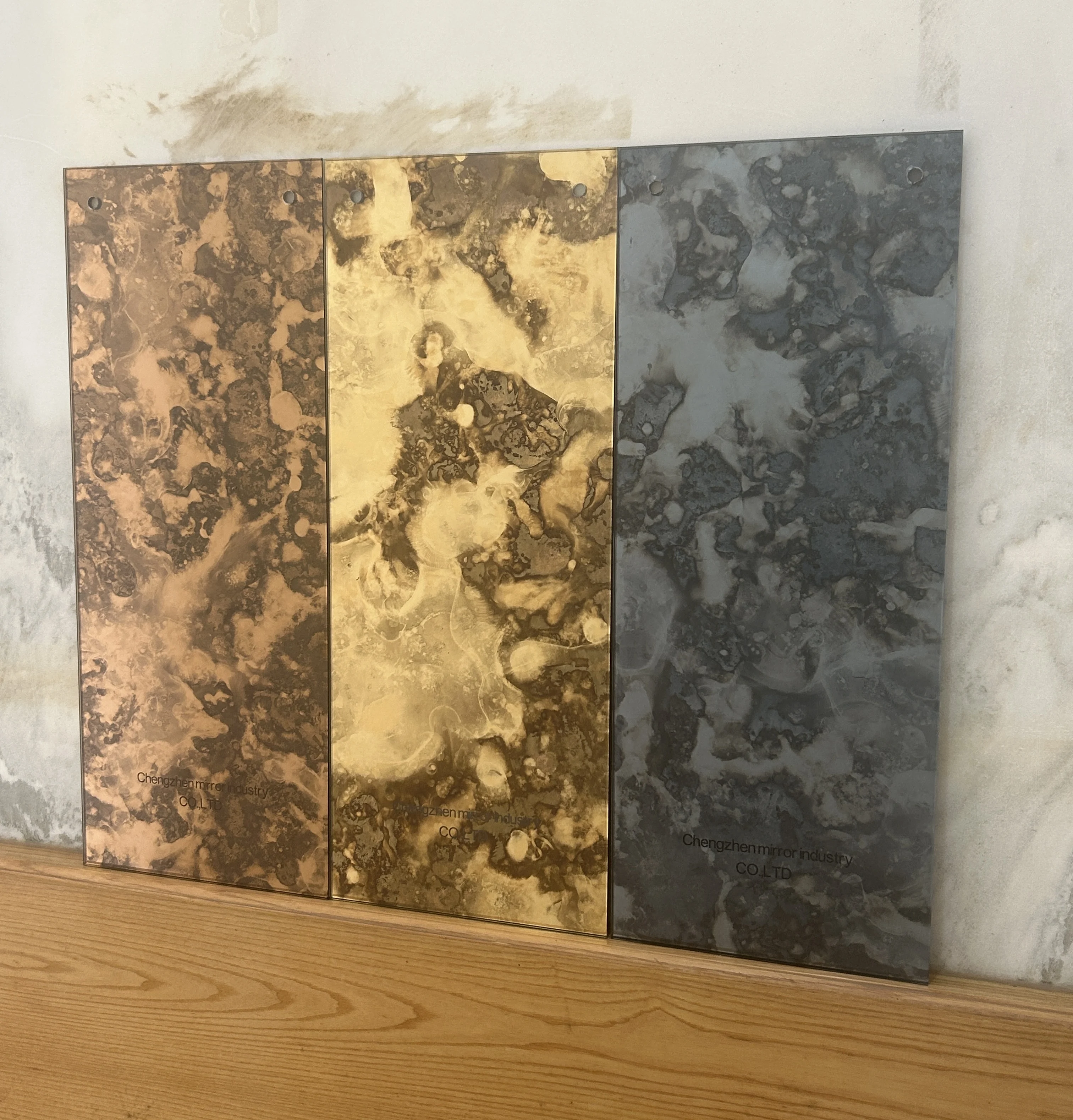 Wholesale Modern Antique Mirror Glass Copper Furniture Mirror Panel Decor Luxury Antique Decoration Mirror Glass for Cabinet