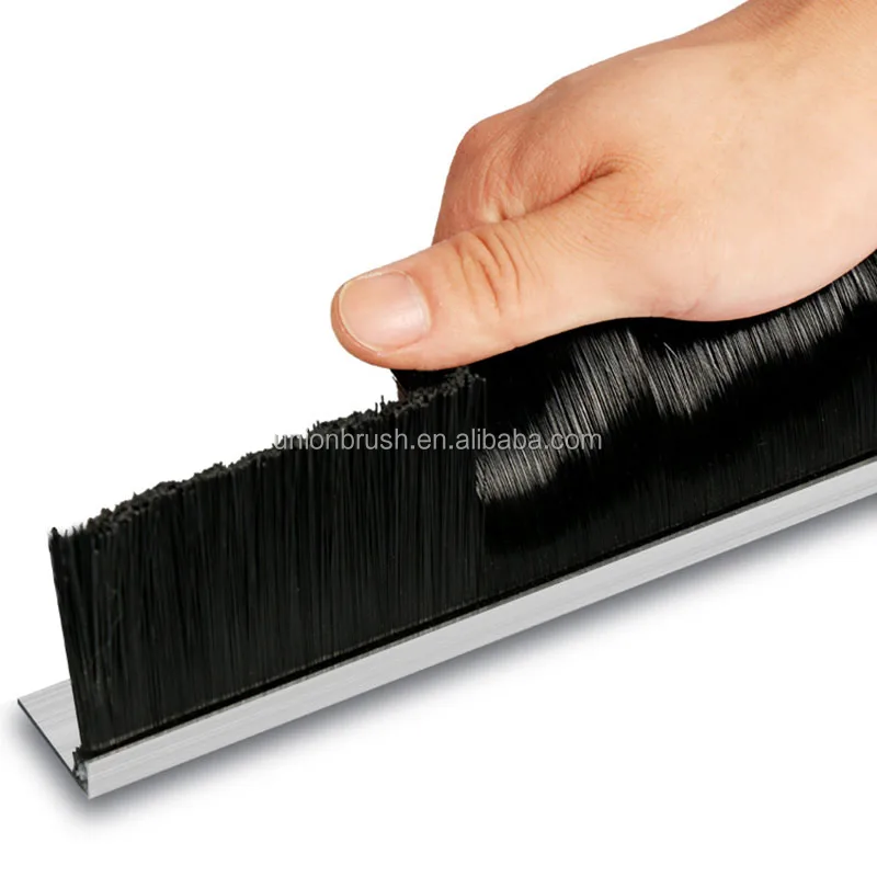 T F H Type Nylon Aluminum Under Door Sweep Weather Strip Seals Dock ...