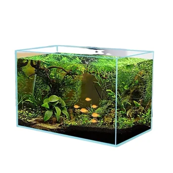 48G Large Crystal Clear Glass Aquarium - Ultra White Fish Tank for Coral Breeding, Reef Landscaping, Open Top Design 48G Large Crystal Clear Glass Aquarium - Ultra White Fish Tank for Coral Breeding, Reef Landscaping, Open Top Design