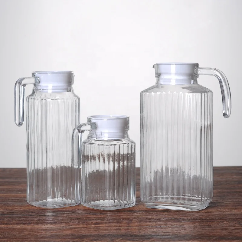1.6l glass water jar wholesale decorative