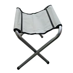 Double folding space stool simple home outdoor effect portable folding chair ultralight fishing sketching bench