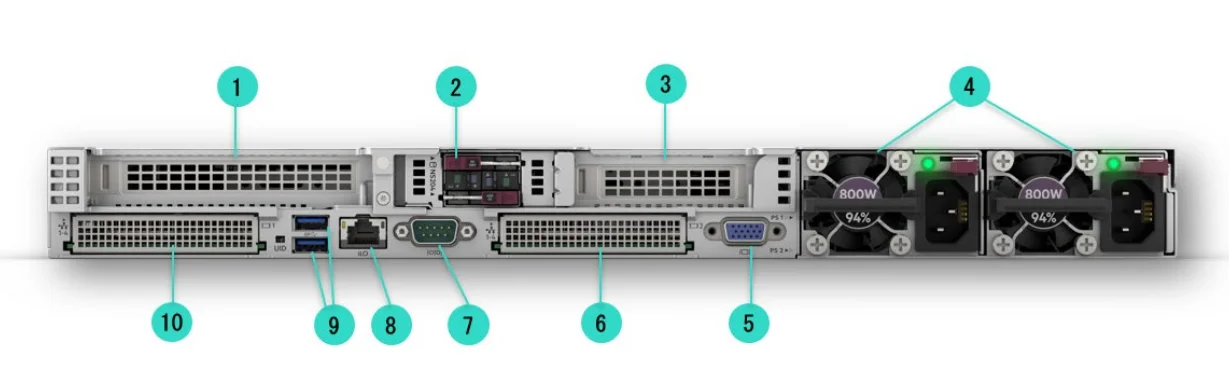 HPE ProLiant DL360 Gen11 Server in Tel Xeon Gold 6430 Processor up to 8SFF 1U Rack Server DL360 Gen11