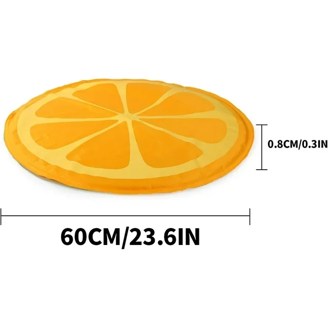 All for Paws Custom Design Pet Orange Cooling Gel Mat Dog Cool Pressure Activated Bed Pet Cooling Mat for Dogs and Cats Resting