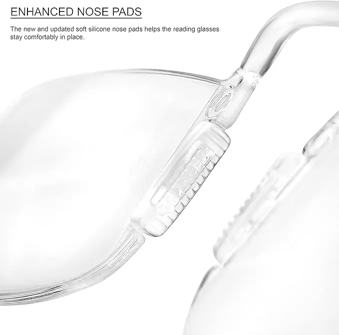 Mini Card Nose Reading Glasses Without Arms Reading Glasses Compact Reading Glasses With Nose Pads