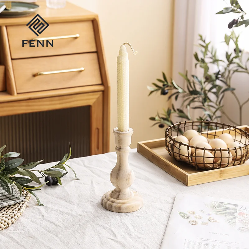 product fenn modern valentines day gift canddle holder centerpiece candlestick reusable wood candle holder for wedding decoration-60