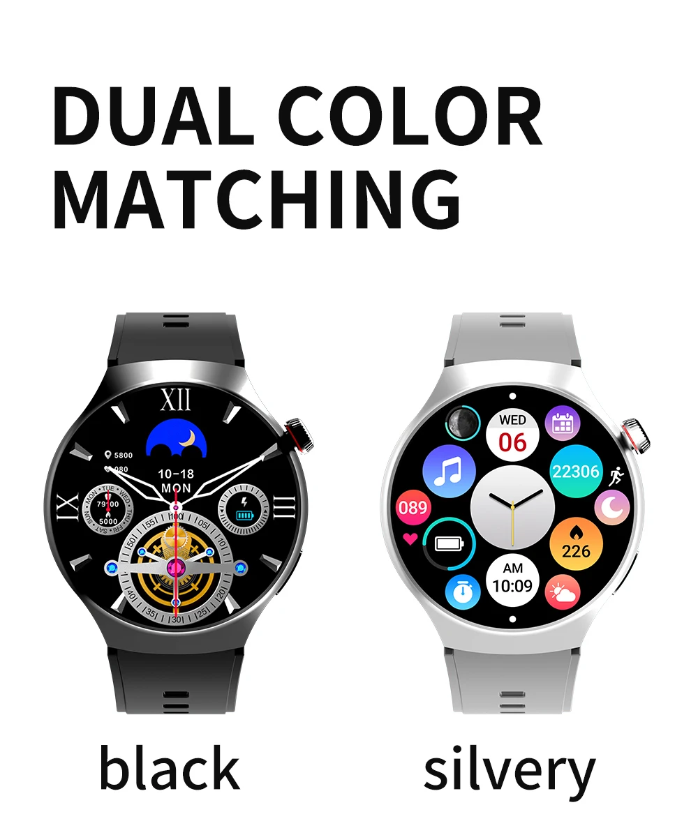 2025 Newest M18 Smart Watch Men 1.5 Inch HD Round Screen BT Calling Ultra-low Latency Outdoor Sport Fitness Bracelet Smart Watch