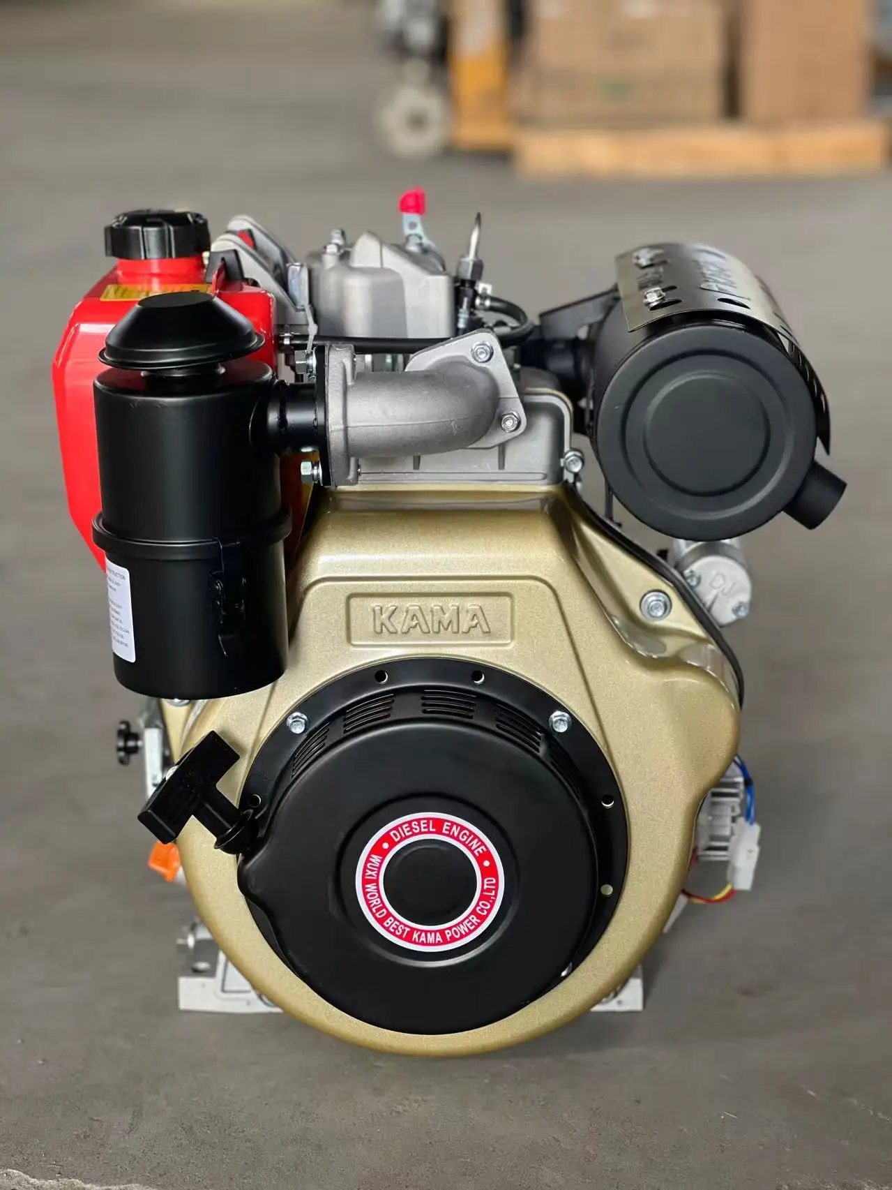 KAMA Single Cylinder 4 Stroke Air-Cooled 13HP Diesel Engine