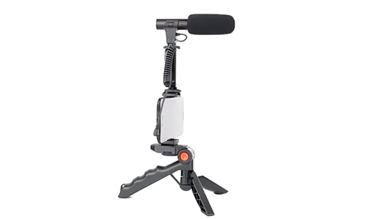 3 In 1 Portable Video Vlogging Kit Handheld Flexible Tripod Gimbal