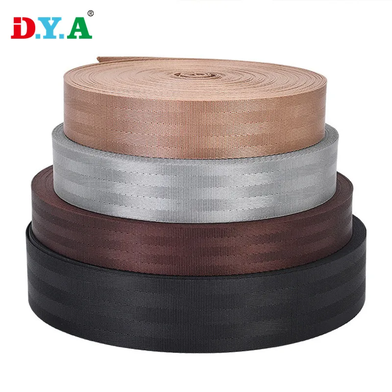 Factory Custom Color Size 47mm Nylon Polyester Car Seat Belt Webbing