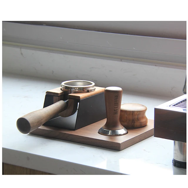 Три отверстия 51/53/58 мм Дерево кофе эспрессо вскрытия держатель бариста трамбовки домашний