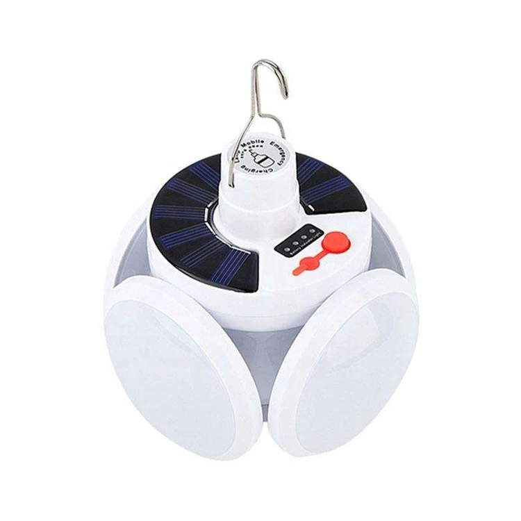 Home Remodeling Custom BAHE Energy Saving Multifunction Solar Camping Lantern Portable Foldable UFO Ball Bulb LED Light for Night Market