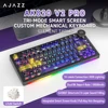 AK820 V2 PRO Lychee Shaft Schermo Giallo Viola (Doppio 8K)