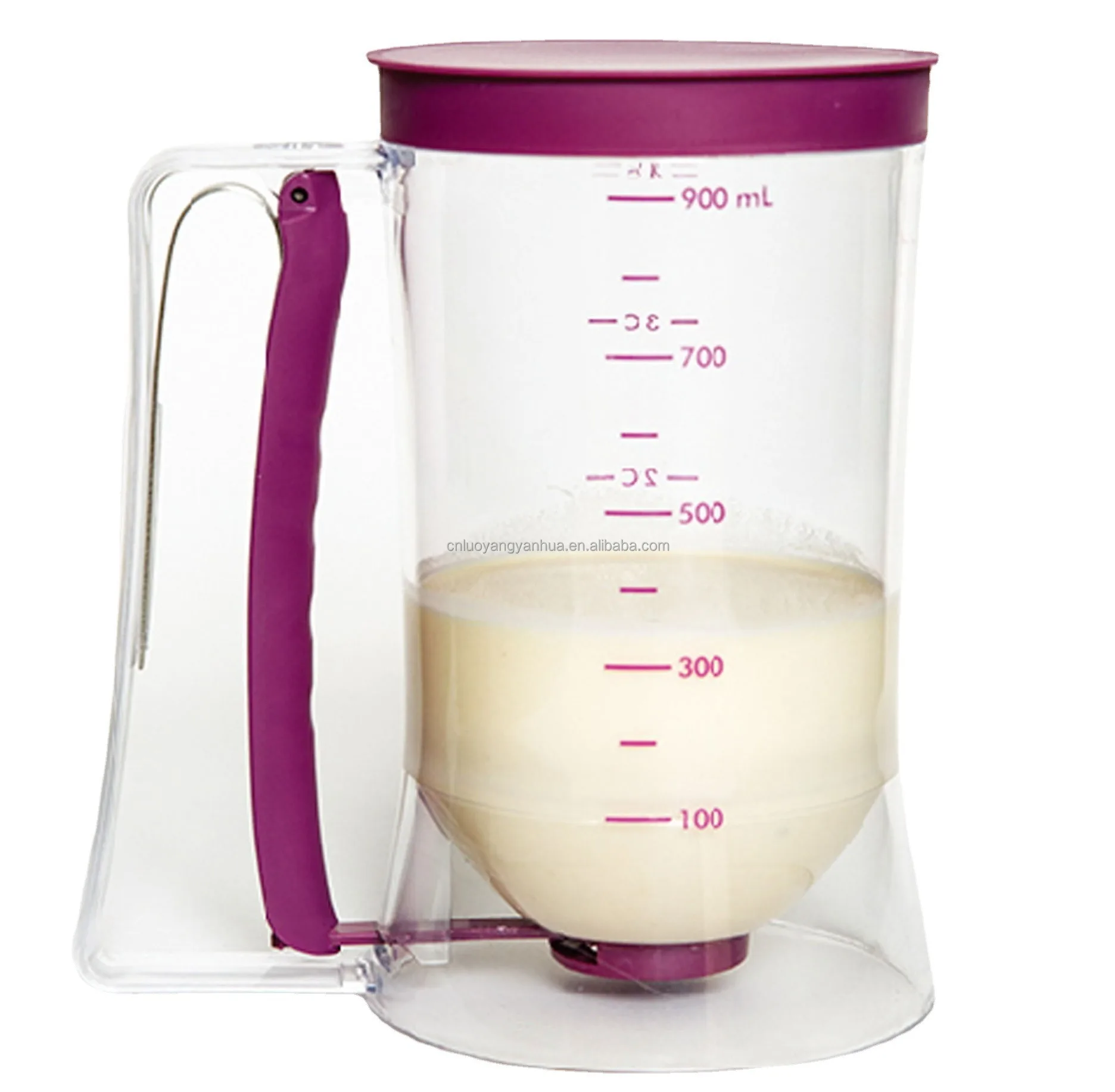 Kitchen Measuring Baking Tools Handheld Pancake Maker Cookie Biscuit Cake Muffin Cupcake Batter Dispenser with Squeeze Handle