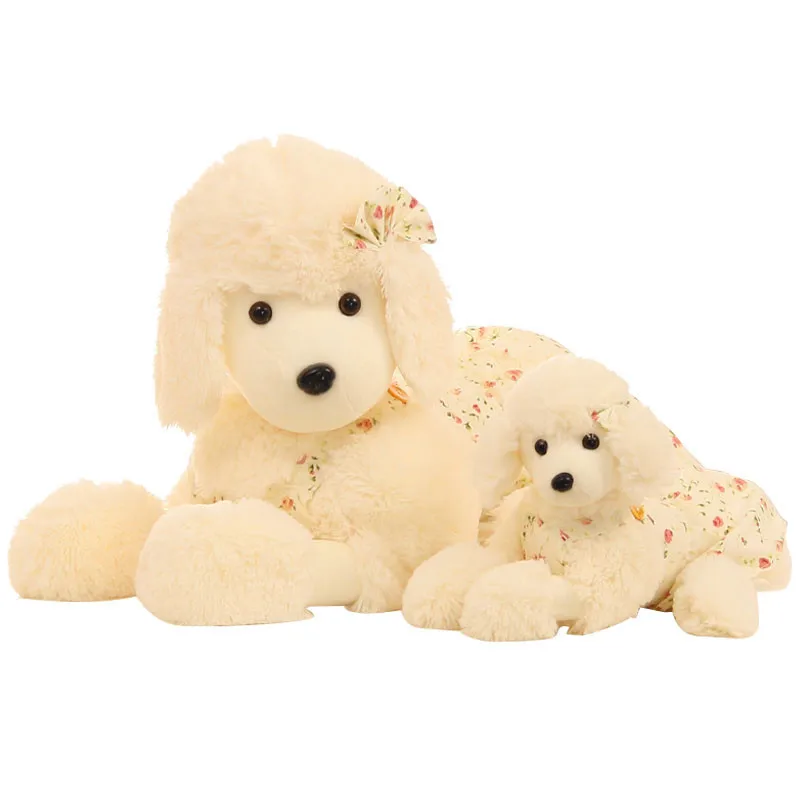 white toy poodle stuffed animal