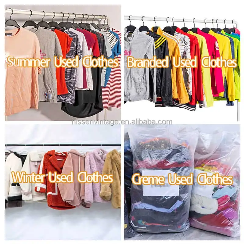 Container for Mixed Second Hand Clothing Bundle Woman Children Used Baby Clothes Bales Usa Japan New York Italy