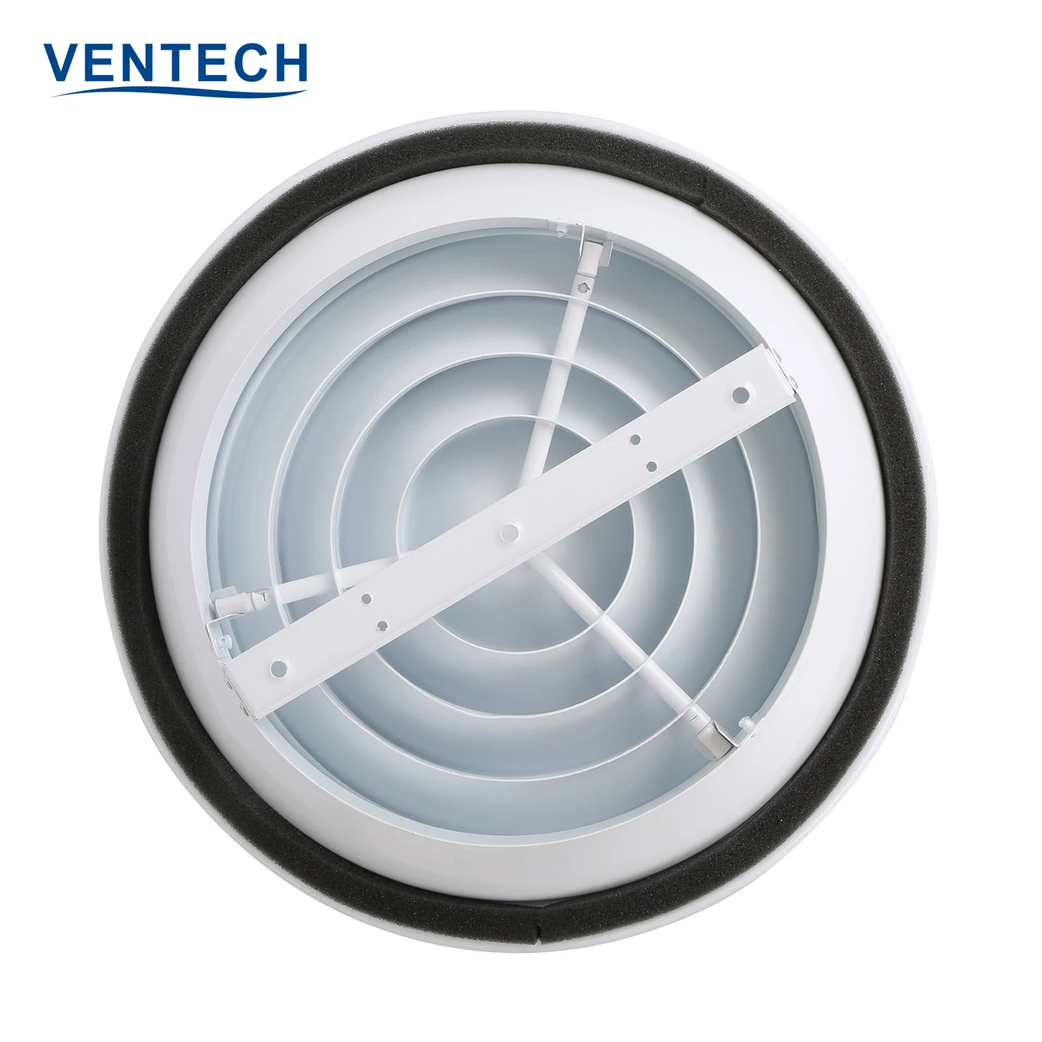 Hvac System Ac Conditioner Fan Covers Round Ceiling Air Vent Circular Diffuser Damper For Ventilation