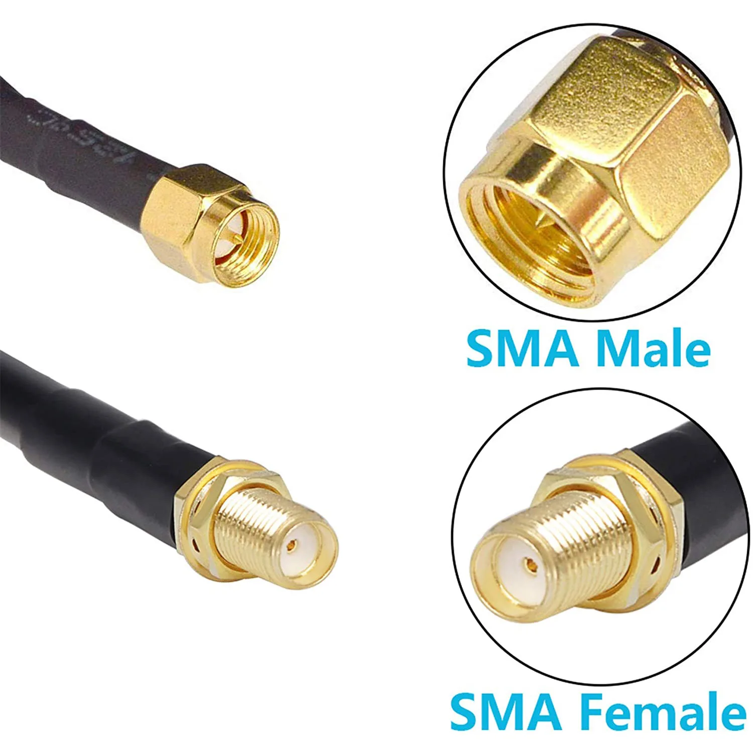 Outdoor Measurement Gnss Antenna Molded Rf Cable Tnc Male To Tnc Male ...