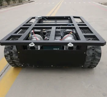 Manufacturer Hot Selling Loading Weight 500kgs Heavy-duty Tracked Robot Chassis Tracking Motor Smart Robot Car Chassis Kit Speed