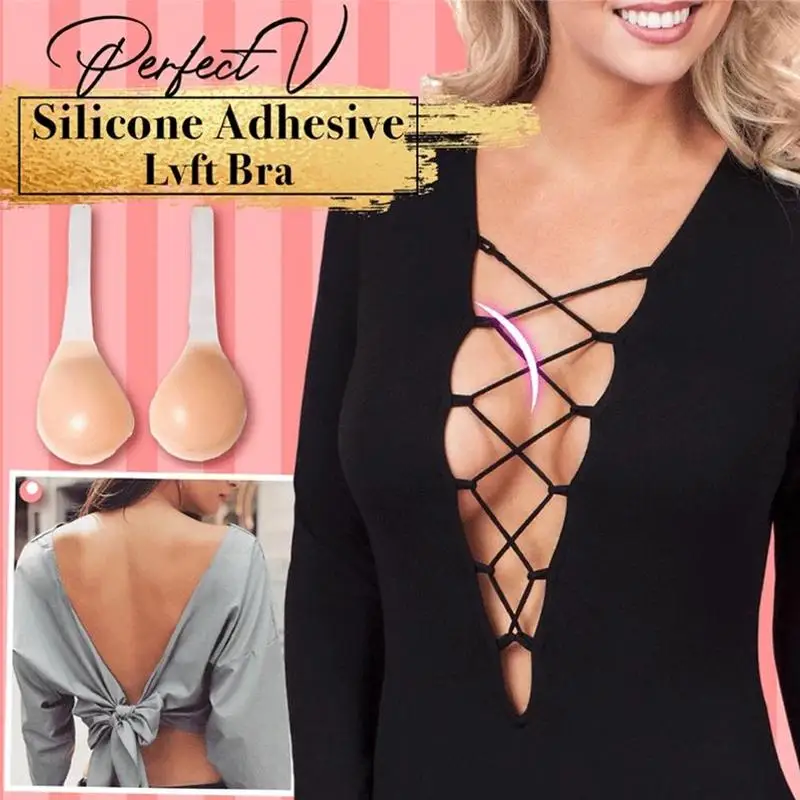 Silicone Push Up Invisible Bra Adhesive Nipple Cover Bra Lifter