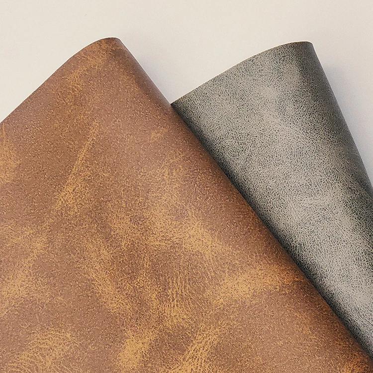 0.6mm Thickness 54/55" Width PVC Leather Faux Leather Fabric with 140cm Width for Multi-Application