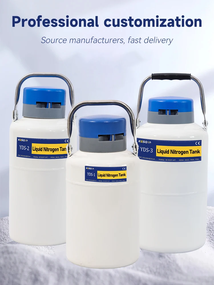 2l Liquid Nitrogen Gas Cylinder Cryogenic Canister Yds 2 Liter Semen