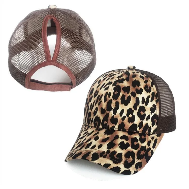 2024 Spring Summer Outdoor Sun Protection Female Fashion Curved High Ponytail Baseball Cap Cute Baby Blue Sport Hat for Women