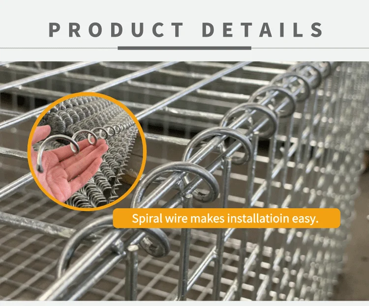 Modern Gabion Mesh Privacy Fence Welded Gabion Wall 