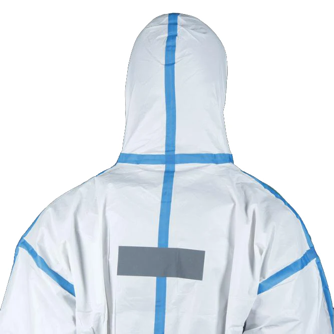 
type 5 and 6 microporous coverall reflective taped non-sterile disposable medical protection coverall 