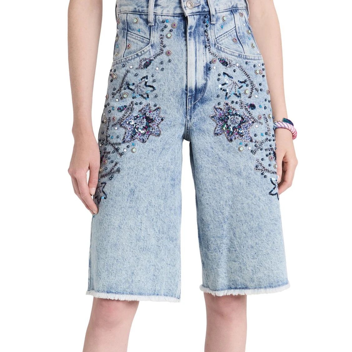 DIESEL High-rise Denim Shorts in Blue Womens Clothing Shorts Jean and denim shorts 