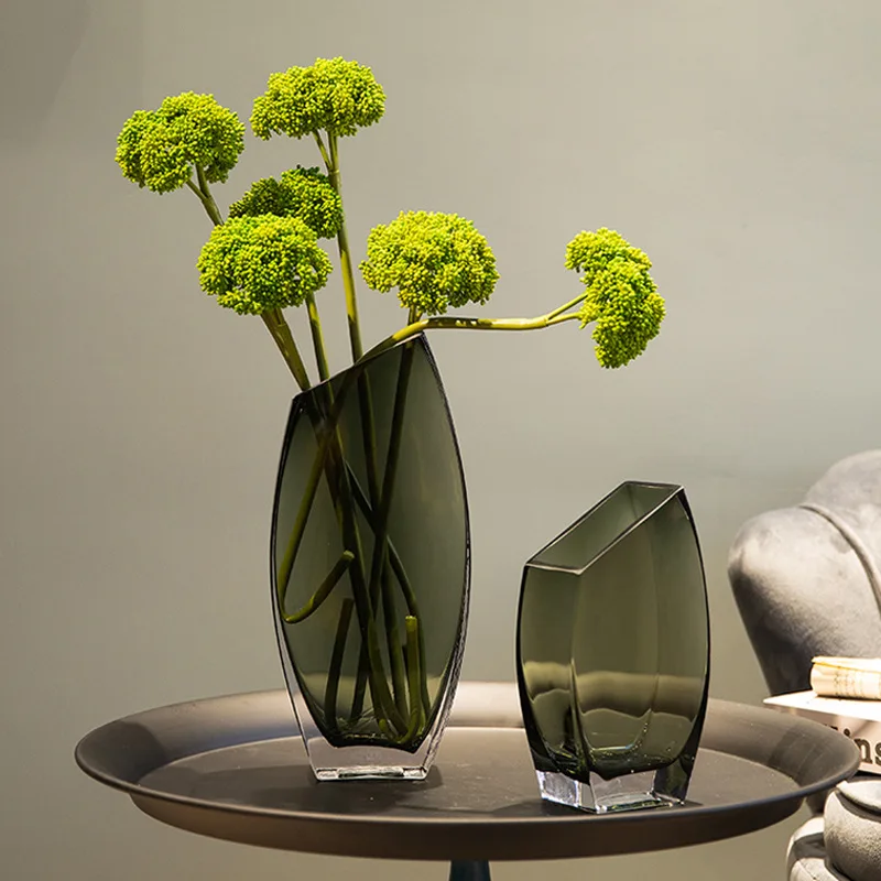 Extra Large Glass Flower Vase - Modern & Customizable