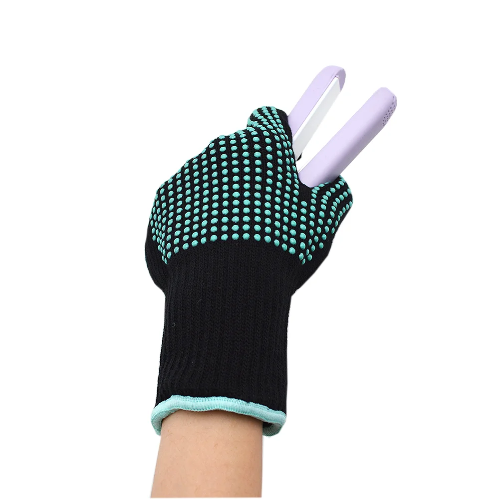 Sopito Heat Resistant Gloves with Silicone Bumps, 2Pcs Professional Heat  Proof Glove Mitts for Hair Styling