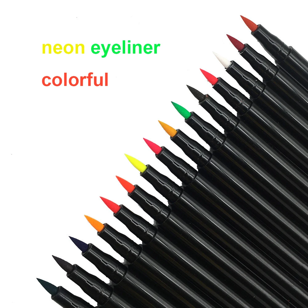 Halloween Matte Bright Colorful Eyeliner Set 16 Colors Waterproof High Pigment Smudgeproof Long Lasting Liquid Eye Liner Buy Halloween Stay All Day Waterproof Liquid Eye Liner Pen Halloween Colorful Waterproof Eyeliner Pen