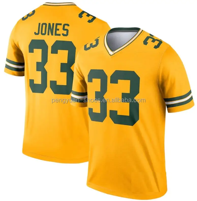 Wholesale Best Quality #9 Christian Watson #23 Jaire Alexander #26 Darnell  Savage Jr. #33 Aaron Jones American Football Jersey From m.