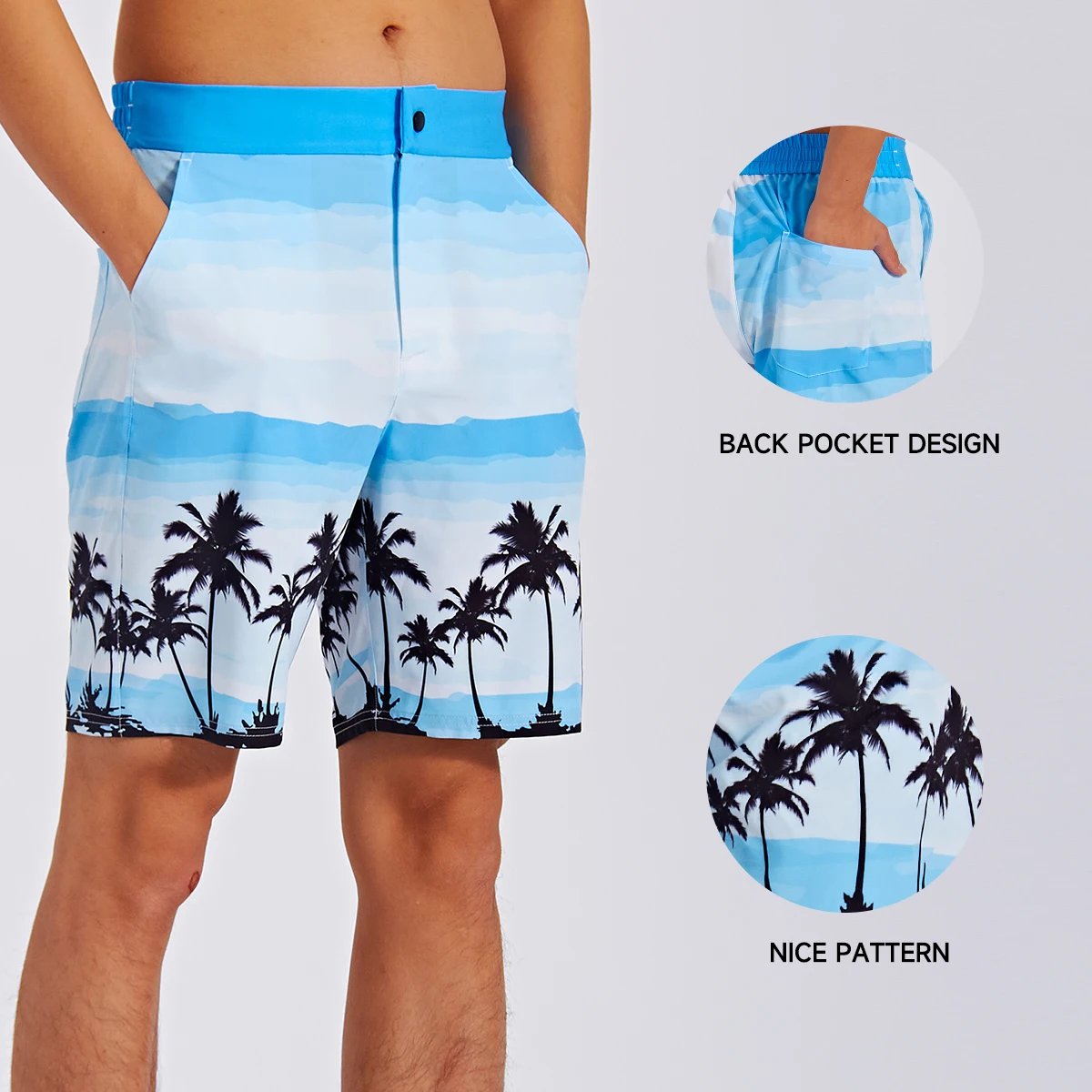 Szublimációs férfi spandex gyorsan száradó strandszörfdeszka strand nyári izzadságnadrág férfi hálós rövidnadrág fürdőruha693_voghion.com