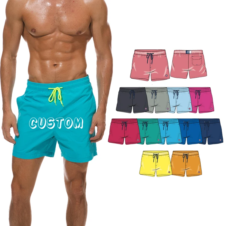 Customized Mens Compression Liner 2 in 1 Gym Running Shorts Beach Shorts Swim Trunks  Walkout Casual Shorts