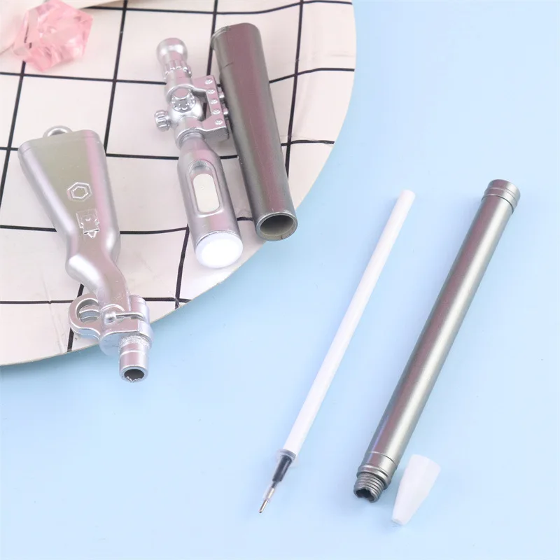 Cartoon Gun Toy With Flashlight LED Light Luminous Sniper Gun Neutral Pen