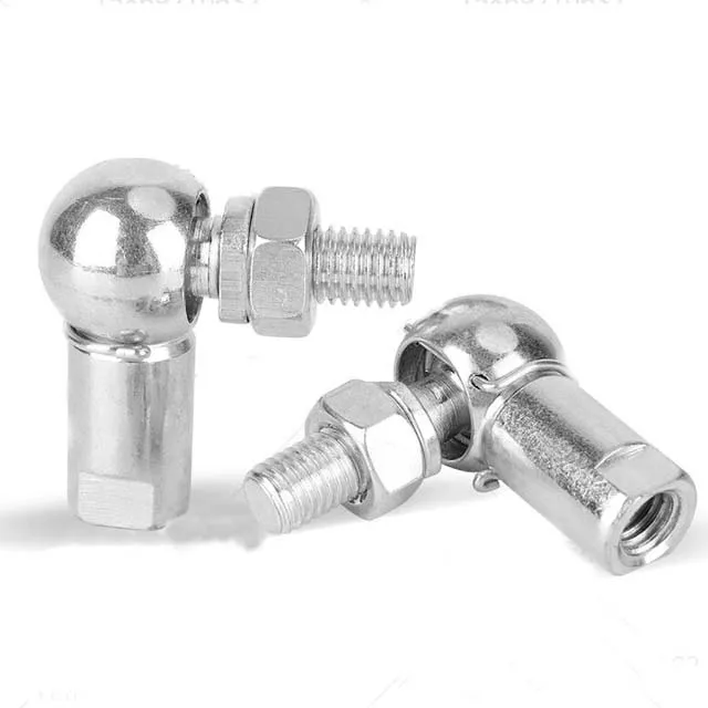 M10 Din 71802 Csm10 Carbon Steel Angled Ball Joints With Threaded Shank