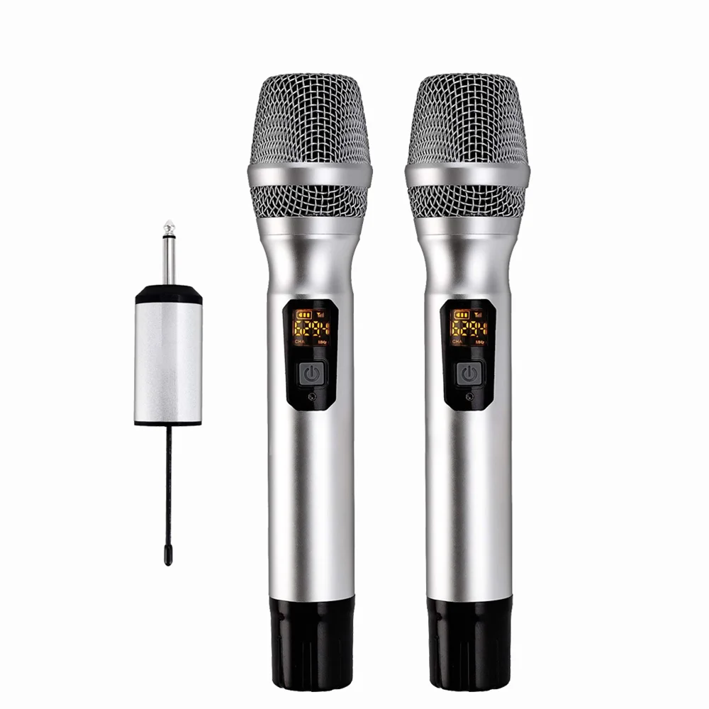 6.5mm 3.5mmジャック ワイヤレスマイク プロ仕様 UHF デュアル