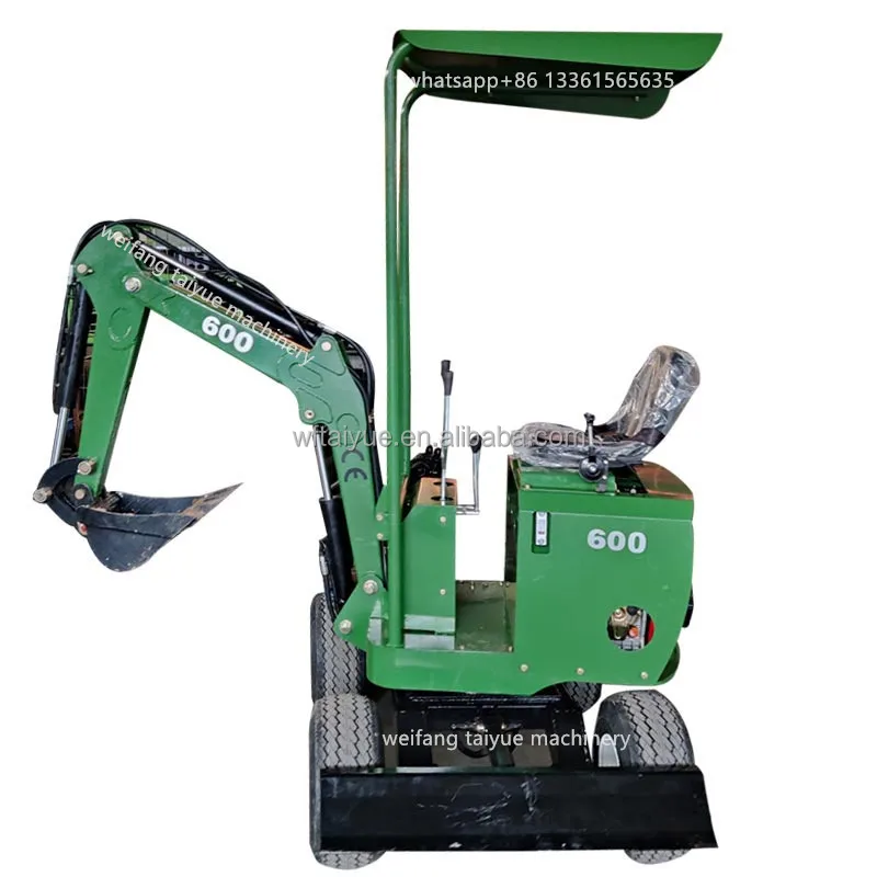 360 Degree EPA CE Approved 9hp Engine Small Towable Backhoe