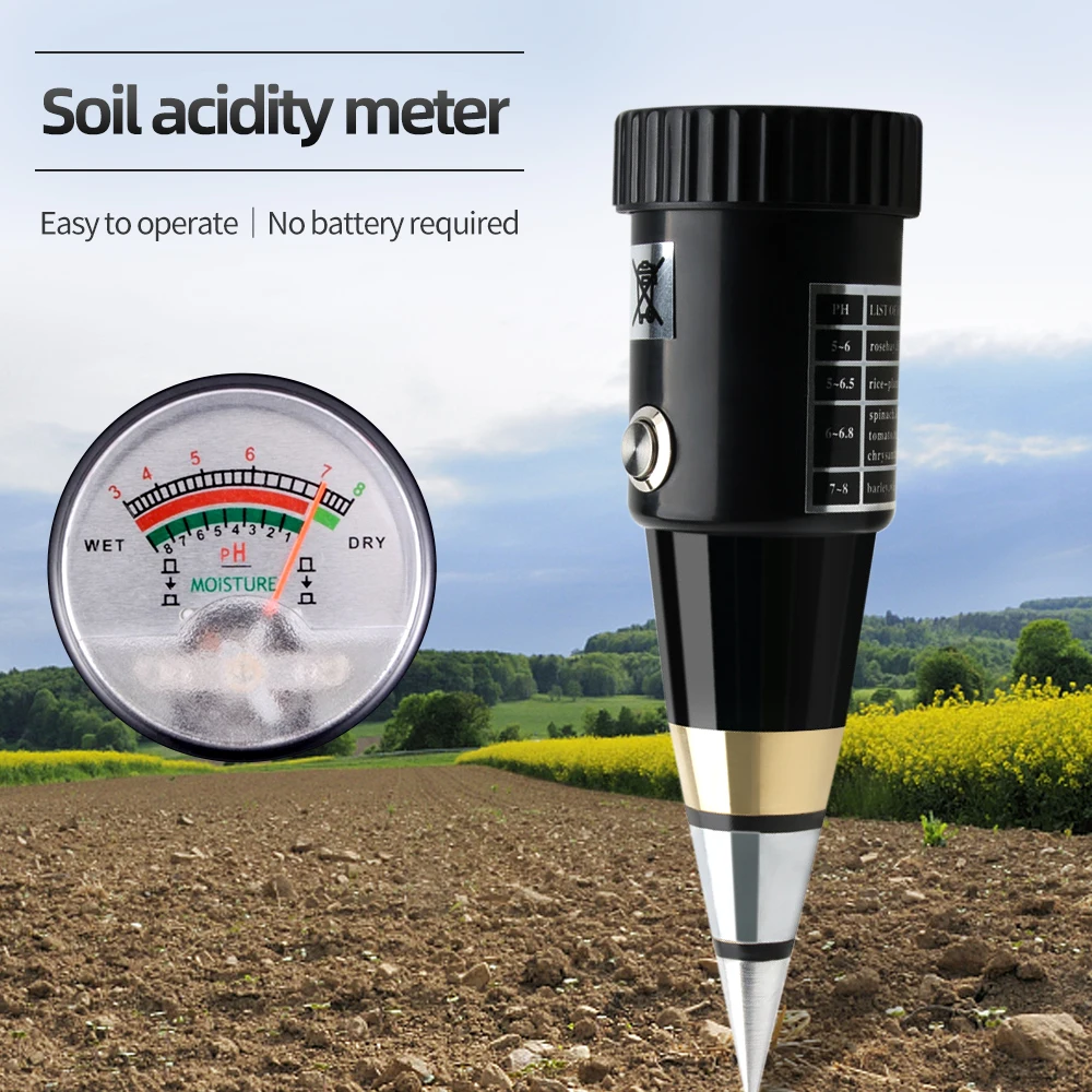 Vt05 Handheld Soil Ph And Moisture Meter Soil Metal Probe Humidity