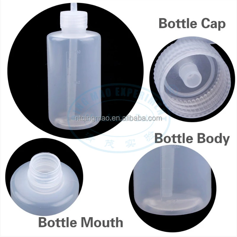 Laboratory Plastic Graduated Washing Bottle Wash Bottle 150ml 250ml