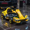 24V yellow remote-controlled drift car